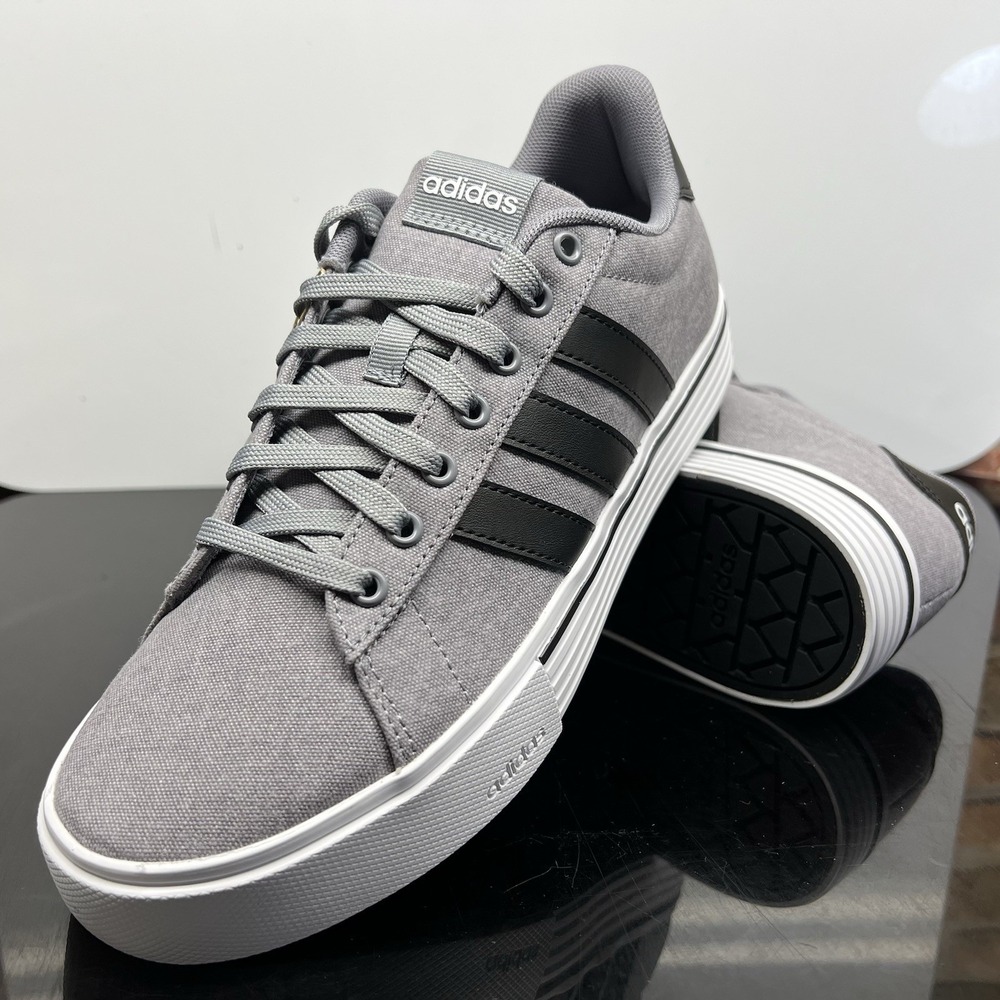 Adidas Daily 4.0 Mens Size 8 Gray & Black Skateboarding Shoes IF4493